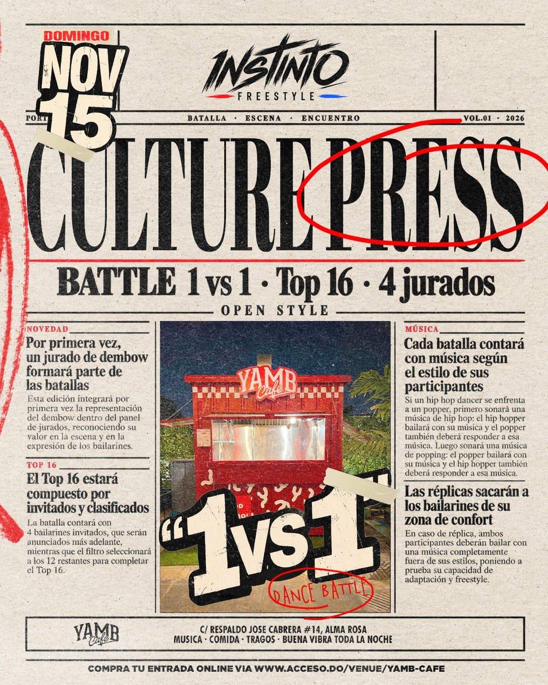 Instinto Freestyle/Culture PRESS